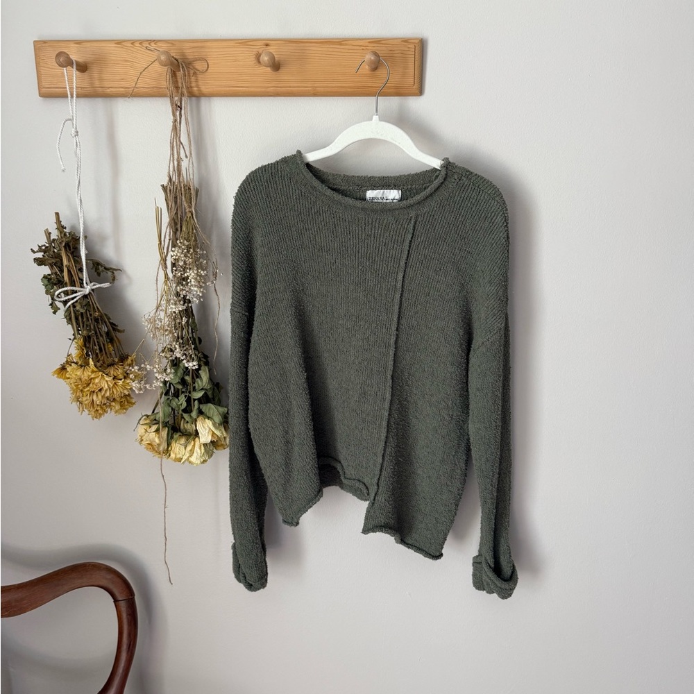 Three Bird Nest World Traveler A-symmetrical Sweater